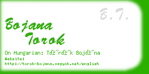 bojana torok business card